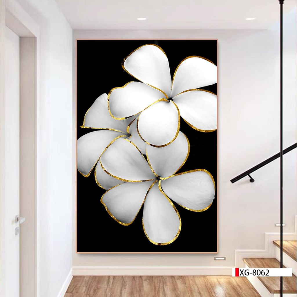 TRANH TREO TƯỜNG - TRANG TRÍ PHÒNG ĂN - PHÒNG NGỦ - CHỦ ĐỀ HOA 3D | MÃ XG-8062