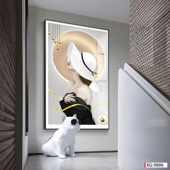 BST79 - TRANH TREO TƯỜNG - TRANG TRÍ HÀNH LANG, SẢNH, LỐI ĐI - CHỦ ĐỀ CÔ GÁI NGHỆ THUẬT - TRANH ĐƠN DỌC