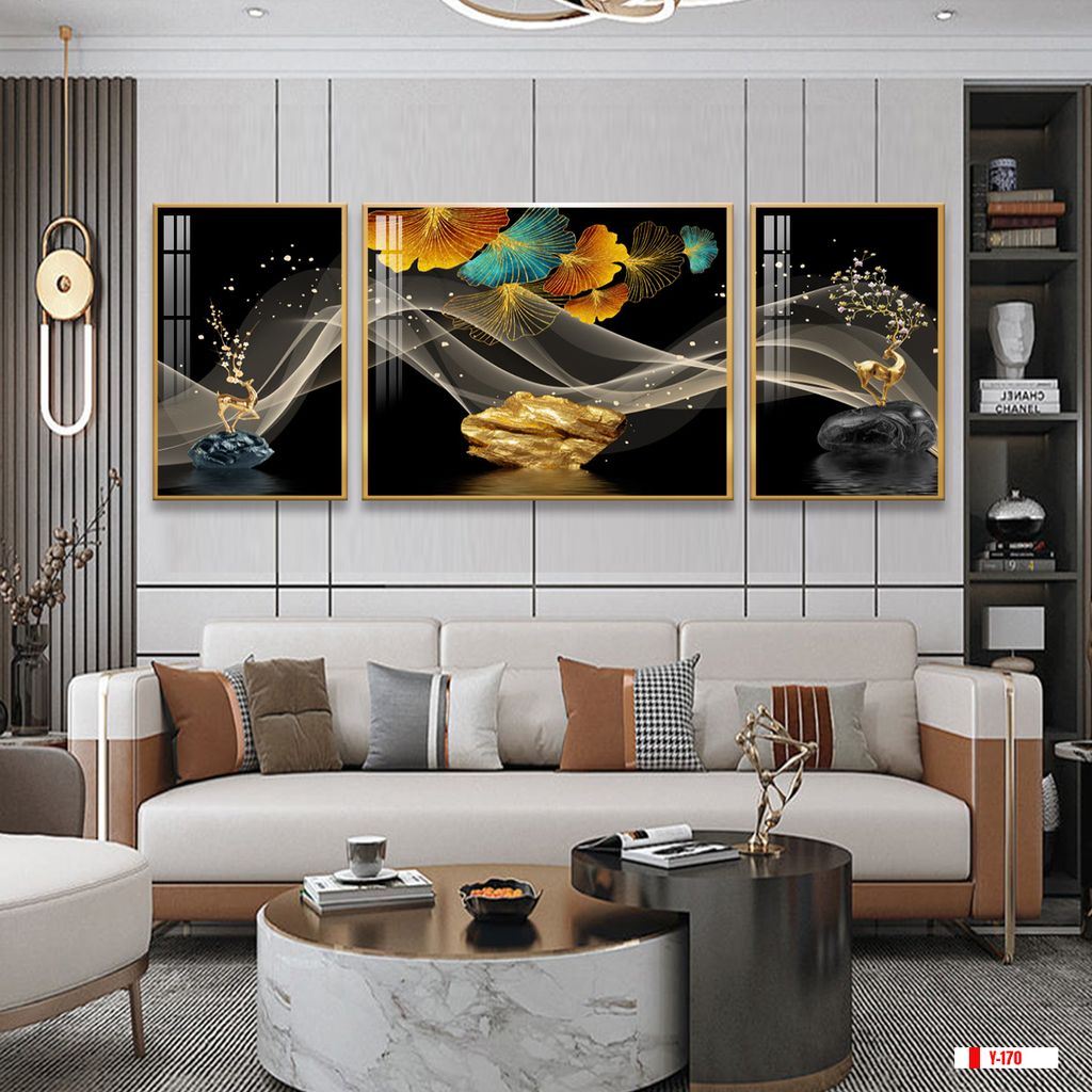 TRANH TREO TƯỜNG PHÒNG KHÁCH - TRANH HƯƠU TÀI LỘC | MÃ Y-170