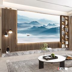 TRANH PVC ỐP TƯỜNG -TRANG TRÍ PHÒNG KHÁCH - NHÀ HÀNG - QUẦY LỄ TÂN - TRANH VÂN ĐÁ PHONG CẢNH | MÃ Y-625