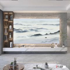 TRANH PVC ỐP TƯỜNG -TRANG TRÍ PHÒNG KHÁCH - NHÀ HÀNG - QUẦY LỄ TÂN - TRANH VÂN ĐÁ PHONG CẢNH | MÃ Y-627