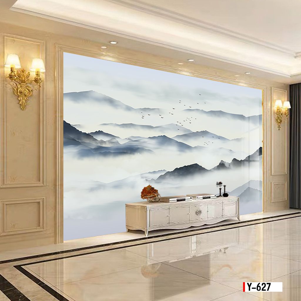 TRANH PVC ỐP TƯỜNG -TRANG TRÍ PHÒNG KHÁCH - NHÀ HÀNG - QUẦY LỄ TÂN - TRANH VÂN ĐÁ PHONG CẢNH | MÃ Y-627
