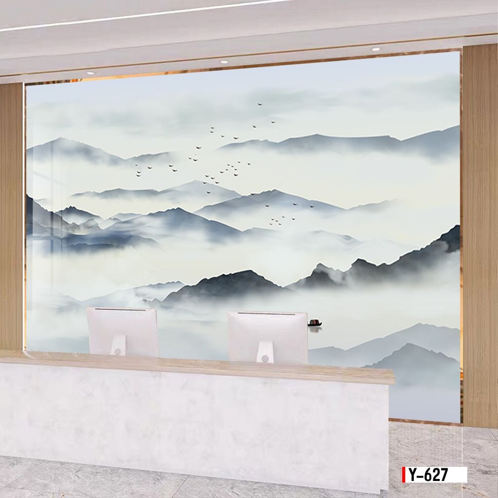 TRANH PVC ỐP TƯỜNG -TRANG TRÍ PHÒNG KHÁCH - NHÀ HÀNG - QUẦY LỄ TÂN - TRANH VÂN ĐÁ PHONG CẢNH | MÃ Y-627