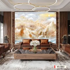 890 - TẤM ỐP TƯỜNG PVC - VÁCH TRANG TRÍ - TẤM ỐP TRANG TRÍ PHÒNG KHÁCH, VÁCH TIVI - TẤM ỐP VÂN ĐÁ PHONG CẢNH | MÃ YS-083