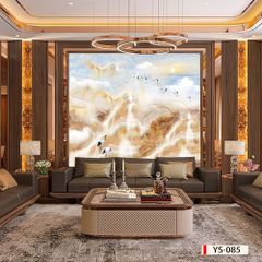 892 - TẤM ỐP TƯỜNG PVC - VÁCH TRANG TRÍ - TẤM ỐP TRANG TRÍ PHÒNG KHÁCH, VÁCH TIVI - TẤM ỐP VÂN ĐÁ PHONG CẢNH | MÃ YS-085