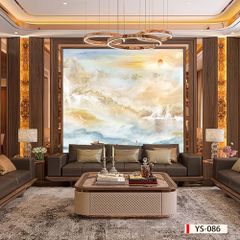 893 - TẤM ỐP TƯỜNG PVC - VÁCH TRANG TRÍ - TẤM ỐP TRANG TRÍ PHÒNG KHÁCH, VÁCH TIVI - TẤM ỐP VÂN ĐÁ PHONG CẢNH | MÃ YS-086