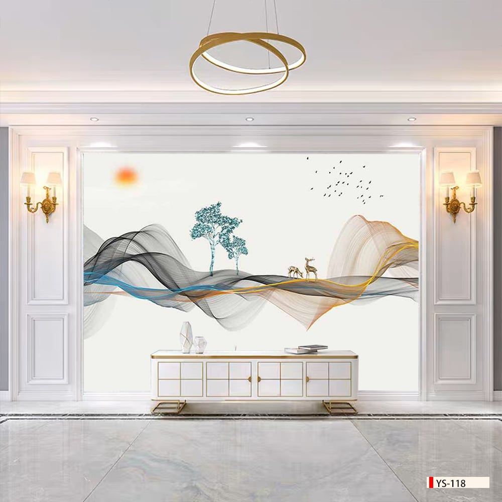 BST160 - TẤM ỐP VÂN ĐÁ HIỆN ĐẠI KẾT HỢP - VÁCH TIVI, PHÒNG KHÁCH