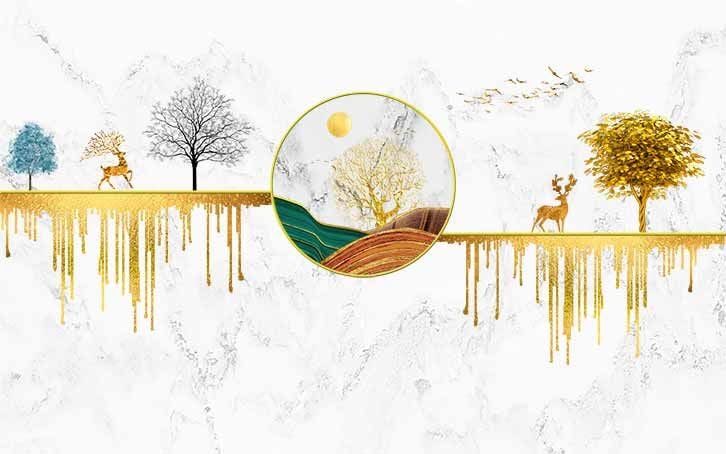 484 - TRANH VÂN ĐÁ TRỪU TƯỢNG - TẤM ỐP TRANG TRÍ PHÒNG KHÁCH, VÁCH TIVI - TẤM ỐP VÂN ĐÁ TRỪU TƯỢNG | MÃ YS-126