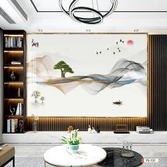 BST165- TẤM ỐP PVC VÂN ĐÁ HIỆN ĐẠI KẾT HỢP - TẤM ỐP VÁCH TIVI, PHÒNG KHÁCH