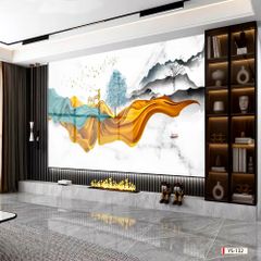 BST165- TẤM ỐP PVC VÂN ĐÁ HIỆN ĐẠI KẾT HỢP - TẤM ỐP VÁCH TIVI, PHÒNG KHÁCH