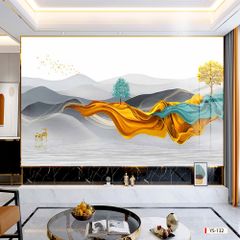 BST165- TẤM ỐP PVC VÂN ĐÁ HIỆN ĐẠI KẾT HỢP - TẤM ỐP VÁCH TIVI, PHÒNG KHÁCH