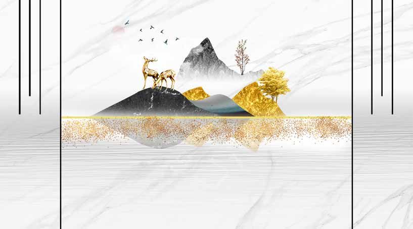 486 - TRANH VÂN ĐÁ TRỪU TƯỢNG - TẤM ỐP TRANG TRÍ PHÒNG KHÁCH, VÁCH TIVI - TẤM ỐP VÂN ĐÁ TRỪU TƯỢNG | MÃ YS-135