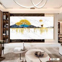 488 - TRANH VÂN ĐÁ TRỪU TƯỢNG - TẤM ỐP TRANG TRÍ PHÒNG KHÁCH, VÁCH TIVI - TẤM ỐP VÂN ĐÁ TRỪU TƯỢNG | MÃ YS-140