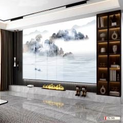 BST30 - TRANH PVC ỐP TƯỜNG - TRANG TRÍ PHÒNG KHÁCH, SAU SOFA - TRANH VÂN PHONG CẢNH - KHỔ LỚN