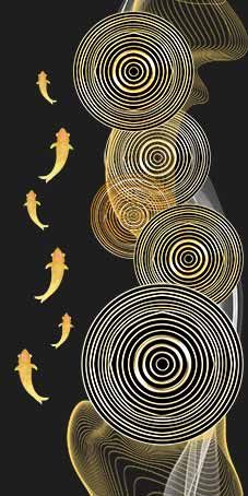 BST179 - TRANH TREO TƯỜNG CHIẾU NGHỈ CẦU THANG LỐI ĐI - TRANH TREO TƯỜNG HOA SEN CÁ CHÉP| MÃ TRANH YS-472