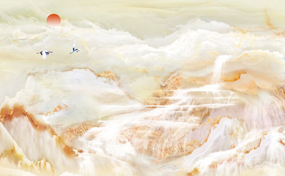 TRANH PVC ỐP TƯỜNG - VÁCH TRANG TRÍ SẢNH TIẾP KHÁCH - TRANH VÂN ĐÁ PHONG CẢNH | MÃ YS2-116