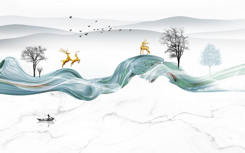 198 TẤM PVC ỐP TƯỜNG - TẤM ỐP TRANG TRÍ PHÒNG KHÁCH, VÁCH TIVI - TẤM ỐP VÂN ĐÁ HIỆN ĐẠI KẾT HỢP | MÃ ys2-171