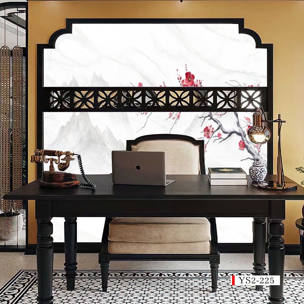 TRANH VẢI DÁN TƯỜNG 3D PHÒNG KHÁCH - TRANH HOA 3D | MÃ YS2-225