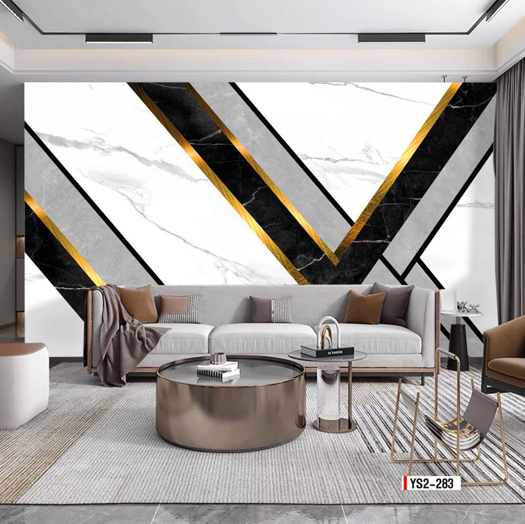 TRANH VẢI DÁN TƯỜNG 3D - PHÒNG NGỦ - TRANH VẢI HIỆN ĐẠI TRỪU TƯỢNG | MÃ YS2-283