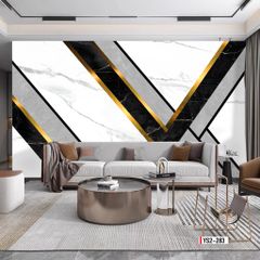 TRANH VẢI DÁN TƯỜNG 3D - PHÒNG NGỦ - TRANH VẢI HIỆN ĐẠI TRỪU TƯỢNG | MÃ YS2-283