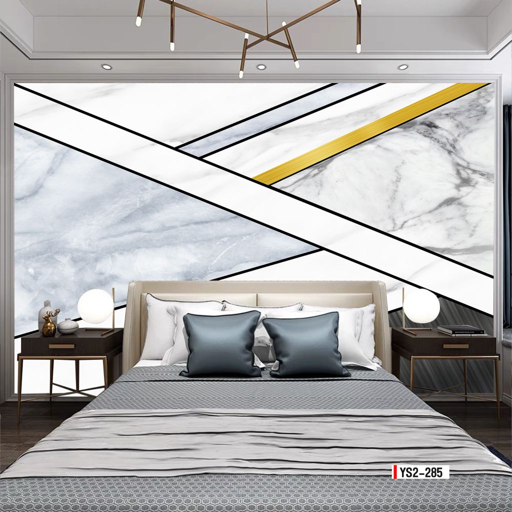 TRANH VẢI DÁN TƯỜNG 3D - PHÒNG NGỦ - TRANH VẢI HIỆN ĐẠI TRỪU TƯỢNG | MÃ YS2-285
