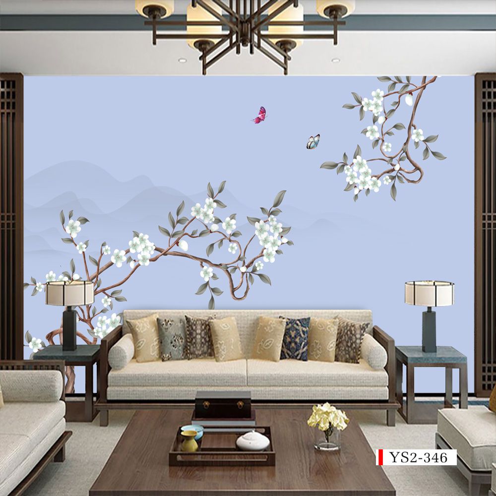 TRANH VẢI DÁN TƯỜNG 3D PHÒNG NGỦ, PHÒNG KHÁCH - TRANH DÁN TƯỜNG INDOCHINE | MÃ YS2-346