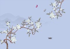 TRANH VẢI DÁN TƯỜNG 3D PHÒNG NGỦ, PHÒNG KHÁCH - TRANH DÁN TƯỜNG INDOCHINE | MÃ YS2-346