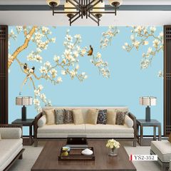 TRANH VẢI DÁN TƯỜNG 3D PHÒNG NGỦ, PHÒNG KHÁCH - TRANH DÁN TƯỜNG INDOCHINE | MÃ YS2-352