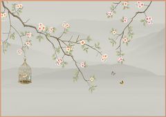 TRANH VẢI DÁN TƯỜNG 3D PHÒNG NGỦ, PHÒNG KHÁCH - TRANH DÁN TƯỜNG INDOCHINE | MÃ YS2-353