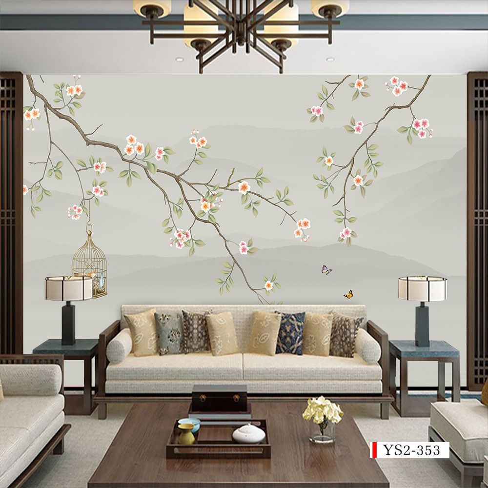 TRANH VẢI DÁN TƯỜNG 3D PHÒNG NGỦ, PHÒNG KHÁCH - TRANH DÁN TƯỜNG INDOCHINE | MÃ YS2-353