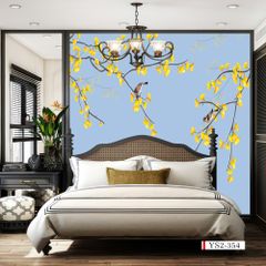 TRANH VẢI DÁN TƯỜNG 3D PHÒNG NGỦ, PHÒNG KHÁCH - TRANH DÁN TƯỜNG INDOCHINE | MÃ YS2-354