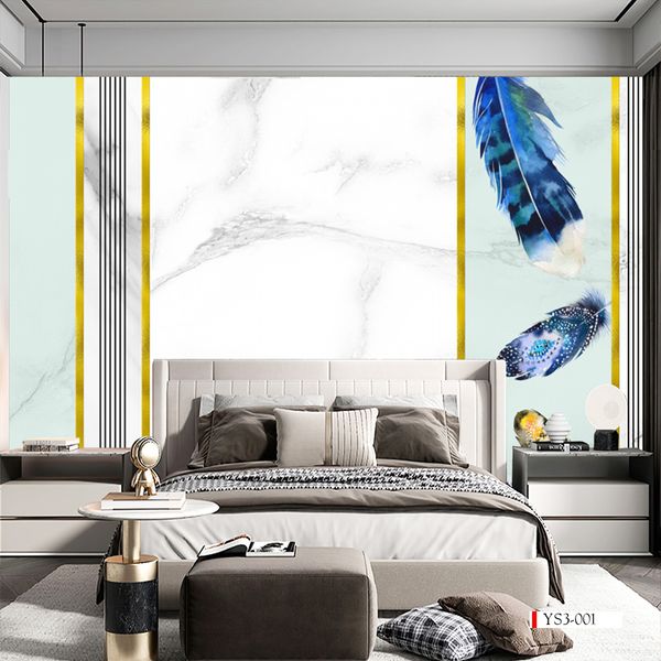 TRANH DÁN TƯỜNG 3D - PHÒNG NGỦ - PHONG CÁCH HIỆN ĐẠI - KHỔ LỚN - MÃ: YS3-001