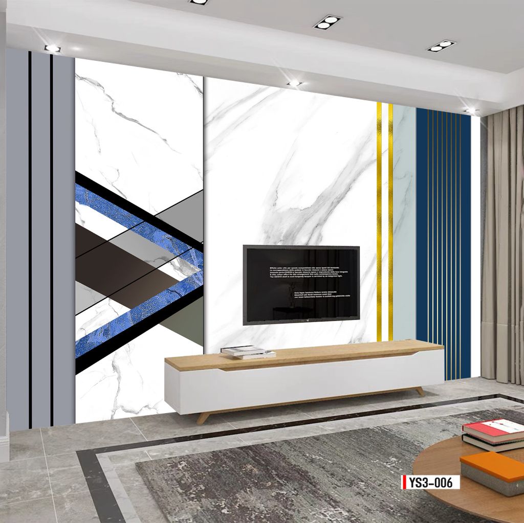 TRANH VẢI 3D DÁN TƯỜNG - PHÒNG KHÁCH - PHÒNG NGỦ - NHÀ HÀNG - TRANH VẢI HIỆN ĐẠI TRỪU TƯỢNG| MÃ YS3-006