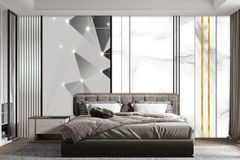 TRANH VẢI DÁN TƯỜNG 3D - PHÀO CHỈ TÂN CỔ ĐIỂN - PHÒNG KHÁCH - PHONG CÁCH HIỆN ĐẠI - KHỔ LỚN | MÃ YS3-007