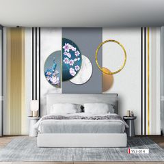 BST36 - TRANH DÁN TƯỜNG 3D - TRANG TRÍ PHÒNG KHÁCH, PHÒNG NGỦ - CHỦ ĐỀ HIỆN ĐẠI - KHỔ LỚN - 2024