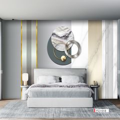 BST36 - TRANH DÁN TƯỜNG 3D - TRANG TRÍ PHÒNG KHÁCH, PHÒNG NGỦ - CHỦ ĐỀ HIỆN ĐẠI - KHỔ LỚN - 2024