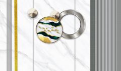 TRANH VẢI DÁN TƯỜNG 3D - PHÀO CHỈ TÂN CỔ ĐIỂN - PHÒNG KHÁCH - PHONG CÁCH HIỆN ĐẠI - KHỔ LỚN | MÃ YS3-019