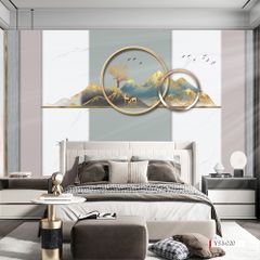 TRANH DÁN TƯỜNG 3D - PHÒNG NGỦ - PHONG CÁCH HIỆN ĐẠI - KHỔ LỚN - MÃ: YS3-020