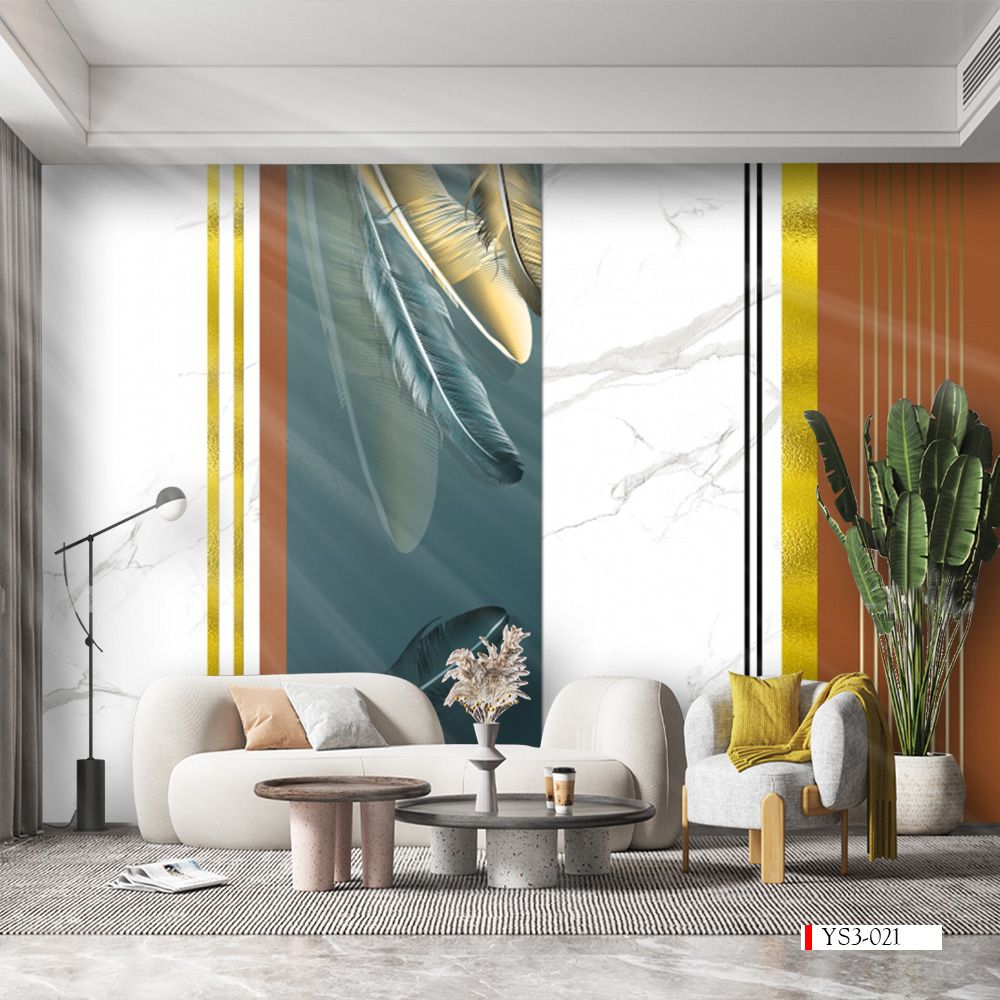TRANH VẢI DÁN TƯỜNG 3D PHÒNG KHÁCH, PHÒNG NGỦ - TRANH DÁN TƯỜNG HIỆN ĐẠI | YS3-021