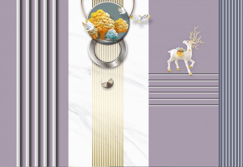 TRANH VẢI DÁN TƯỜNG 3D PHÒNG KHÁCH, PHÒNG NGỦ - TRANH DÁN TƯỜNG HIỆN ĐẠI | YS3-025