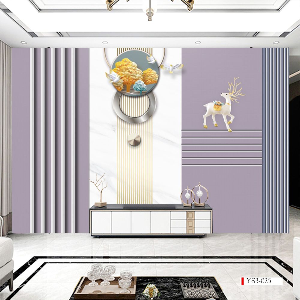 TRANH VẢI DÁN TƯỜNG 3D PHÒNG KHÁCH, PHÒNG NGỦ - TRANH DÁN TƯỜNG HIỆN ĐẠI | YS3-025