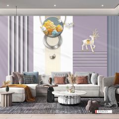 TRANH VẢI DÁN TƯỜNG 3D PHÒNG KHÁCH, PHÒNG NGỦ - TRANH DÁN TƯỜNG HIỆN ĐẠI | YS3-025