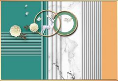 TRANH VẢI DÁN TƯỜNG 3D PHÒNG KHÁCH, PHÒNG NGỦ - TRANH DÁN TƯỜNG HIỆN ĐẠI | YS3-026