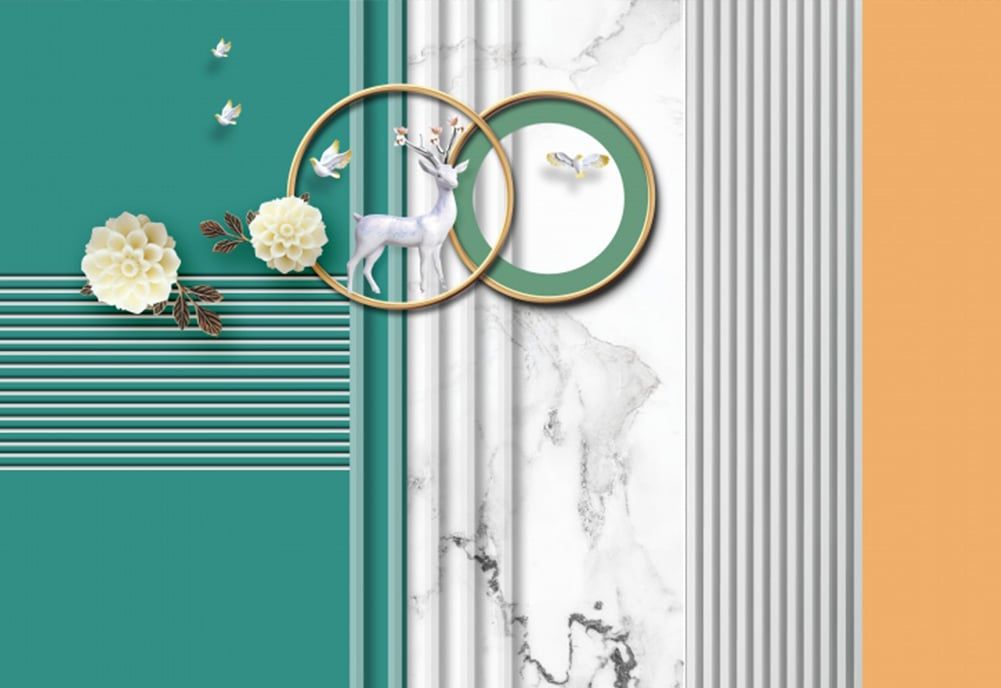 TRANH VẢI DÁN TƯỜNG 3D PHÒNG KHÁCH, PHÒNG NGỦ - TRANH DÁN TƯỜNG HIỆN ĐẠI | YS3-026