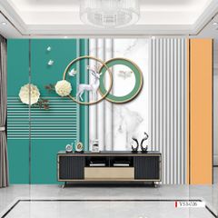TRANH VẢI DÁN TƯỜNG 3D PHÒNG KHÁCH, PHÒNG NGỦ - TRANH DÁN TƯỜNG HIỆN ĐẠI | YS3-026