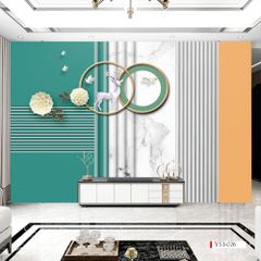 TRANH VẢI DÁN TƯỜNG 3D PHÒNG KHÁCH, PHÒNG NGỦ - TRANH DÁN TƯỜNG HIỆN ĐẠI | YS3-026