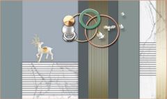 TRANH VẢI 3D DÁN TƯỜNG - PHÒNG KHÁCH - PHÒNG NGỦ - NHÀ HÀNG - TRANH VẢI HIỆN ĐẠI TRỪU TƯỢNG | MÃ YS3-027