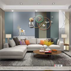TRANH VẢI 3D DÁN TƯỜNG - PHÒNG KHÁCH - PHÒNG NGỦ - NHÀ HÀNG - TRANH VẢI HIỆN ĐẠI TRỪU TƯỢNG | MÃ YS3-027