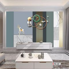 TRANH VẢI 3D DÁN TƯỜNG - PHÒNG KHÁCH - PHÒNG NGỦ - NHÀ HÀNG - TRANH VẢI HIỆN ĐẠI TRỪU TƯỢNG | MÃ YS3-027