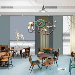 TRANH VẢI 3D DÁN TƯỜNG - PHÒNG KHÁCH - PHÒNG NGỦ - NHÀ HÀNG - TRANH VẢI HIỆN ĐẠI TRỪU TƯỢNG | MÃ YS3-027